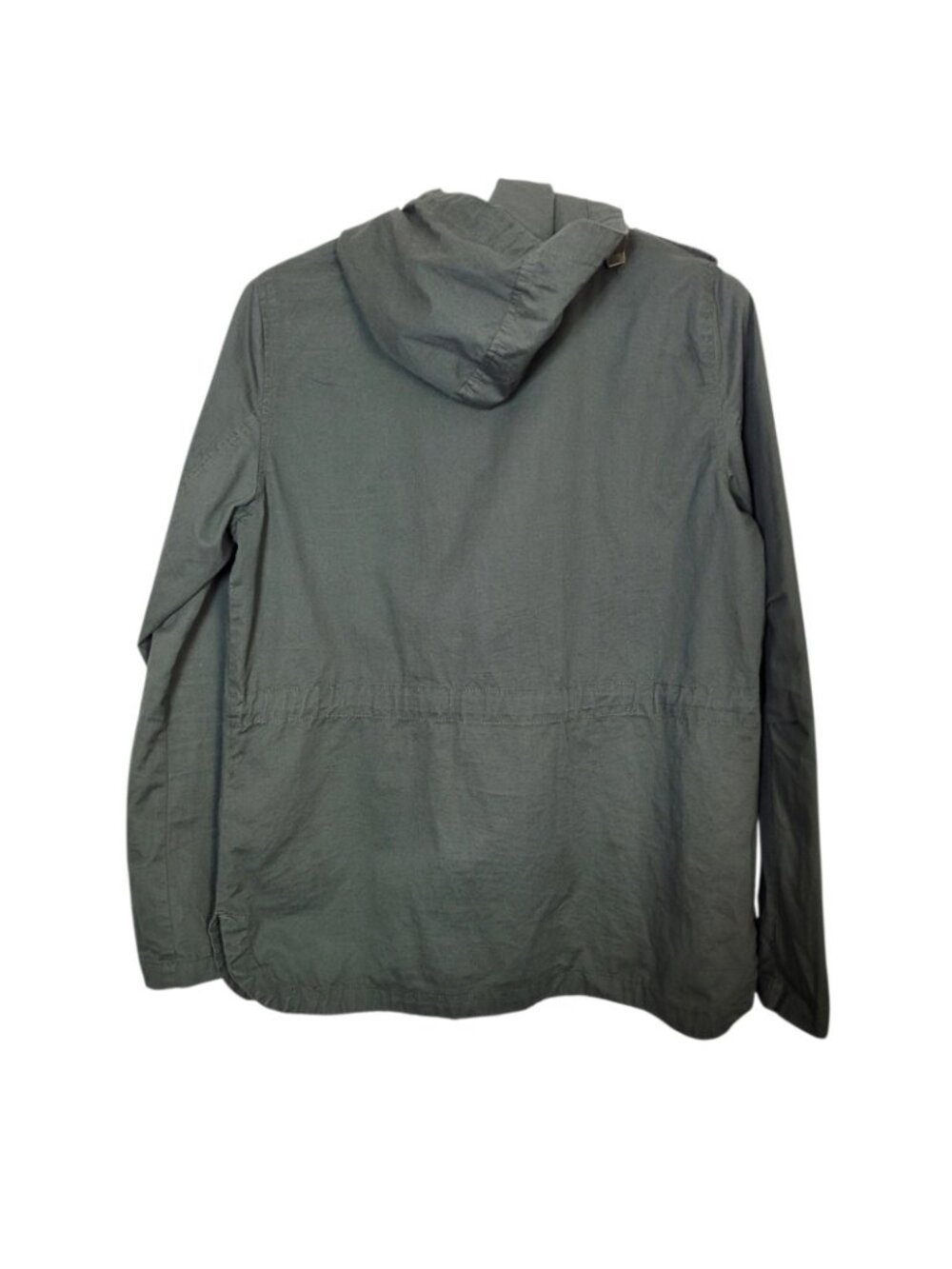 Love Tree Green Military Style Utility Jacket Chore Work Zip & Snap Closure Med - Picture 3 of 10